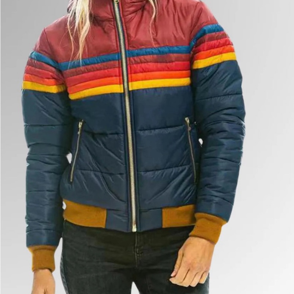 Women's Multicolor Puffer Jacket